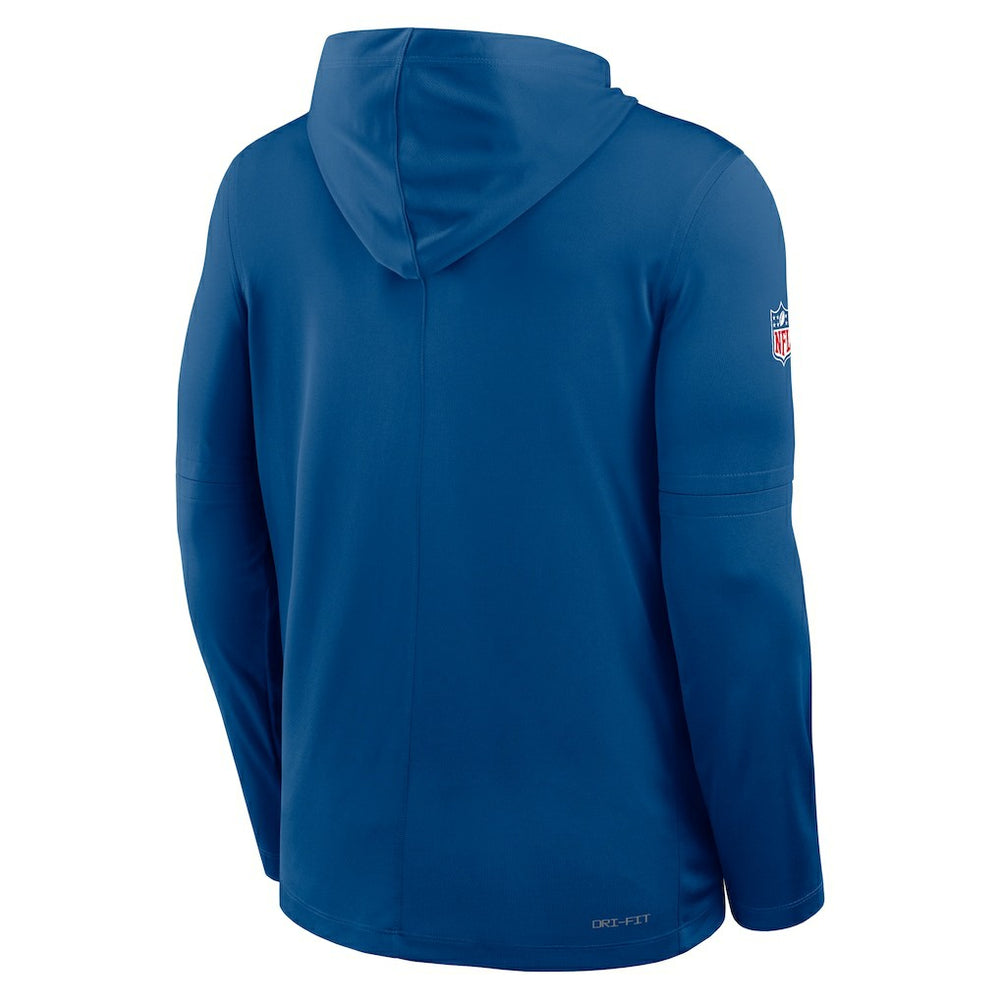 Indianapolis Colts Sideline Pass Accuracy Dri-FIT Long Sleeve Hoodie T-Shirt | NFL Sale