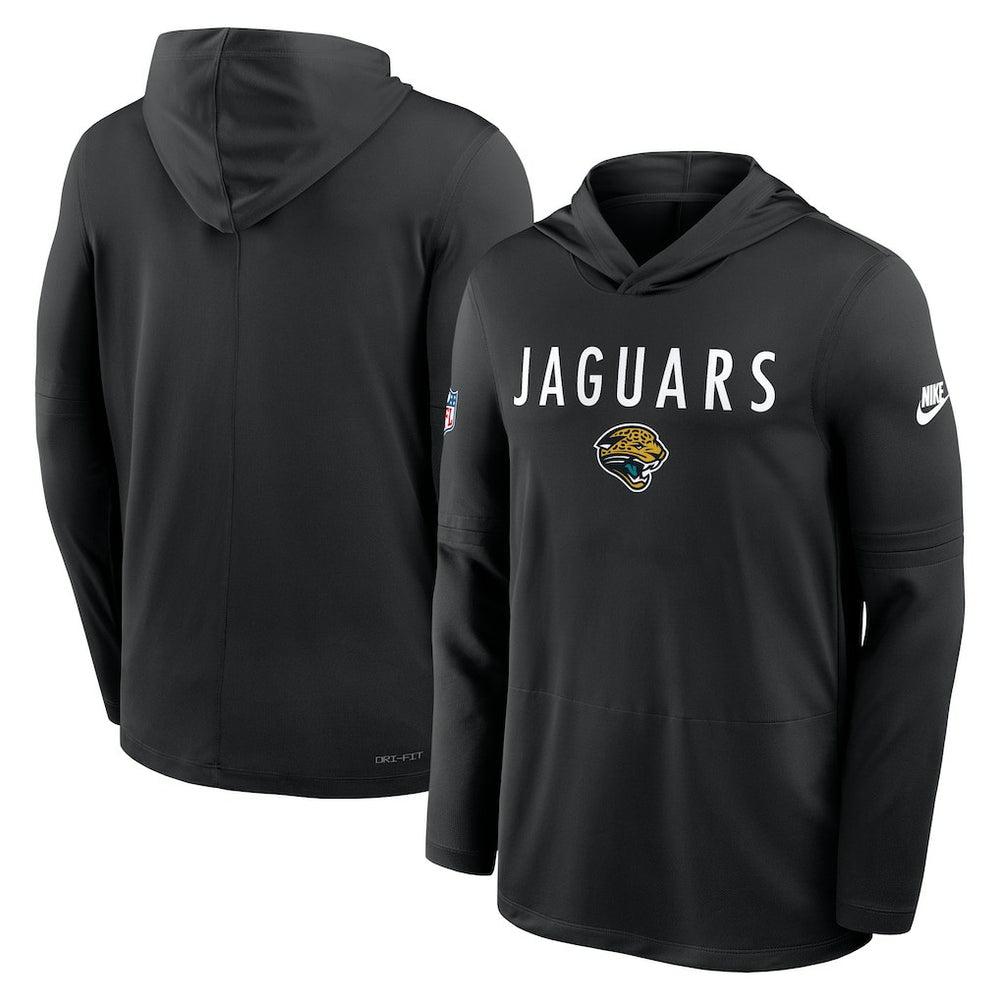 Jacksonville Jaguars Sideline Pass Accuracy Dri-FIT Long Sleeve Hoodie T-Shirt  | NFL New