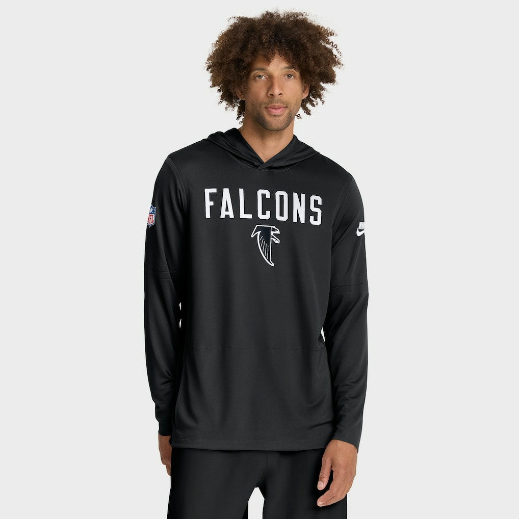 Atlanta Falcons Sideline Pass Accuracy Dri-FIT Long Sleeve Hoodie T-Shirt | NFL US