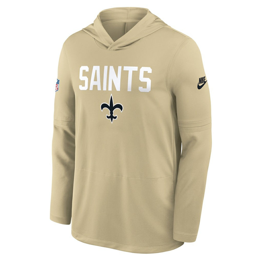 New Orleans Saints Sideline Pass Accuracy Dri-FIT Long Sleeve Hoodie T-Shirt | NFL Online