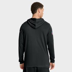 Baltimore Ravens Sideline Pure Fury Performance Long Sleeve Hoodie T-Shirt | NFL Discount