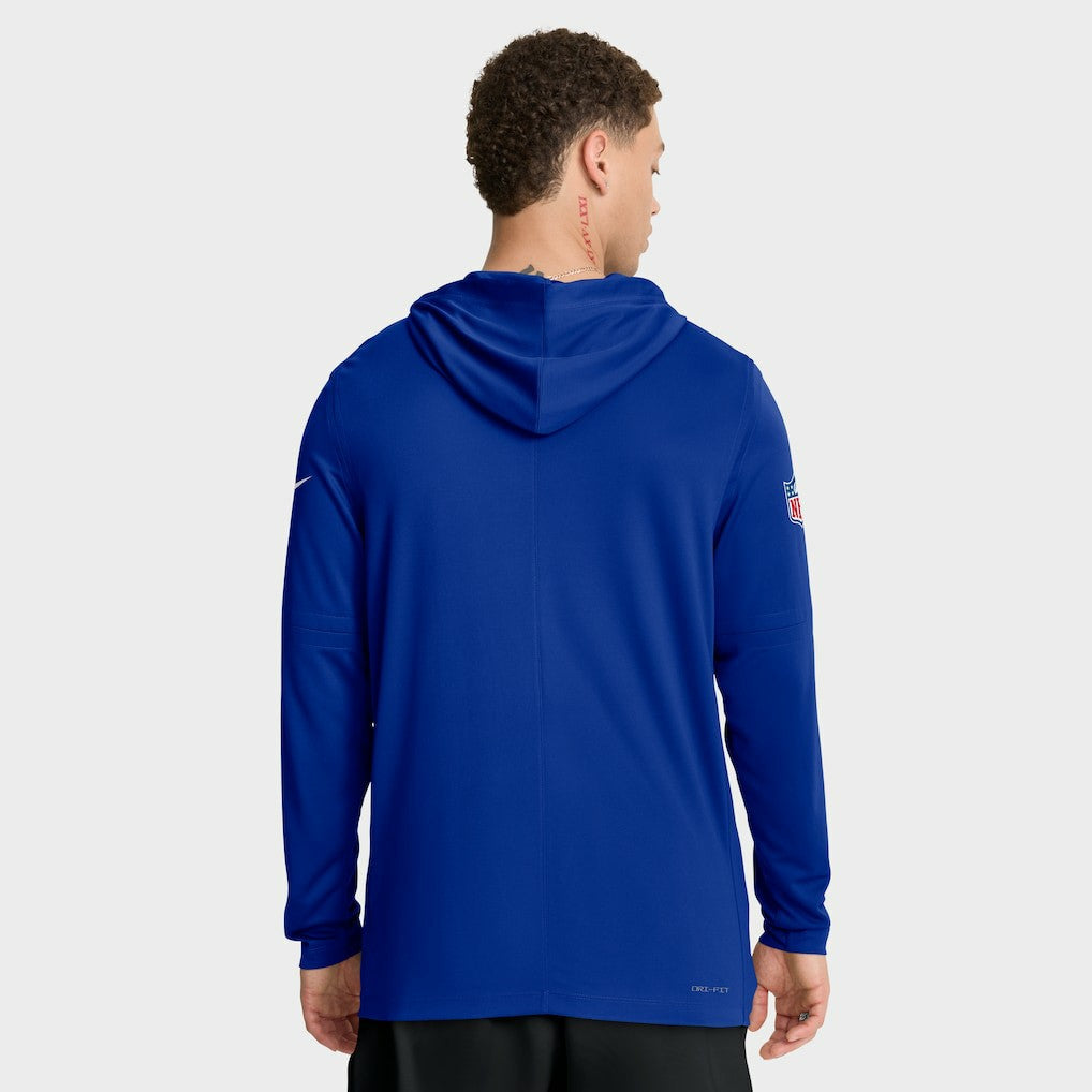 Buffalo Bills Sideline Pure Fury Performance Long Sleeve Hoodie T-Shirt | NFL Online