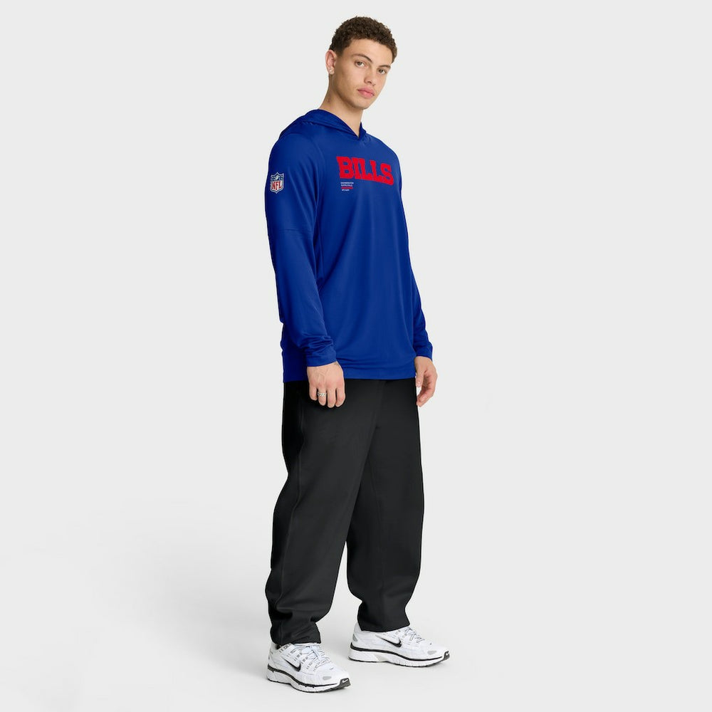 Buffalo Bills Sideline Pure Fury Performance Long Sleeve Hoodie T-Shirt | NFL Online