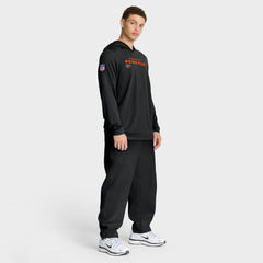 Cincinnati Bengals Sideline Pure Fury Performance Long Sleeve Hoodie T-Shirt | NFL US