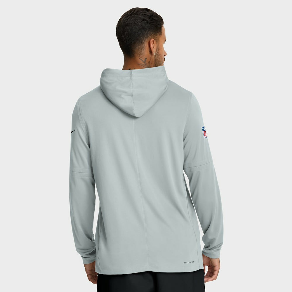 Las Vegas Raiders Sideline Pure Fury Performance Long Sleeve Hoodie T-Shirt | NFL Near me