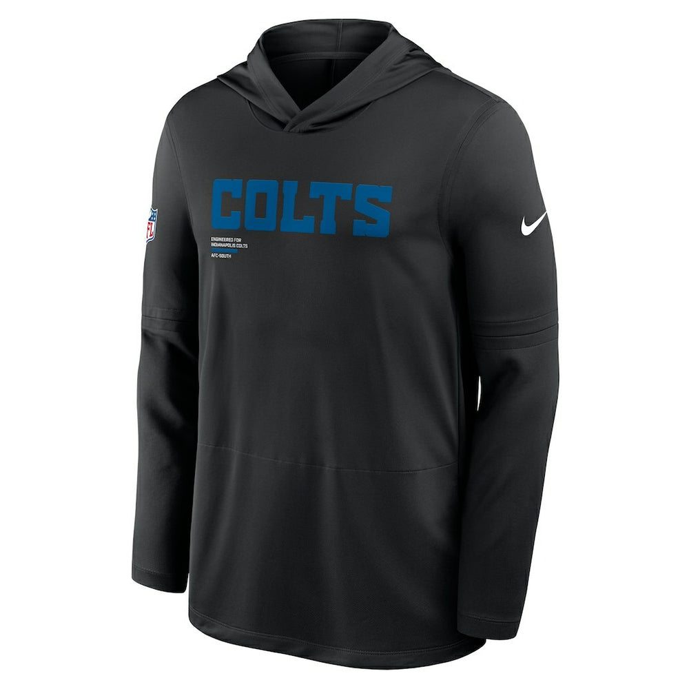 Indianapolis Colts Sideline Pure Fury Performance Long Sleeve Hoodie T-Shirt | NFL Near me