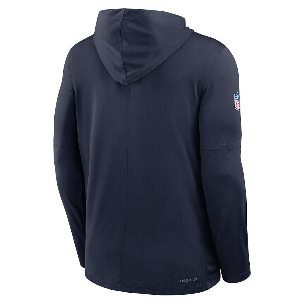 Dallas Cowboys Sideline Pure Fury Performance Long Sleeve Hoodie T-Shirt | NFL Discount
