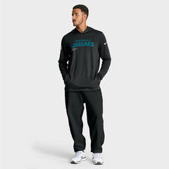 Jacksonville Jaguars Sideline Pure Fury Performance Long Sleeve Hoodie T-Shirt | NFL Outlet