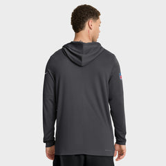 Green Bay Packers Sideline Pure Fury Performance Long Sleeve Hoodie T-Shirt | NFL On sale