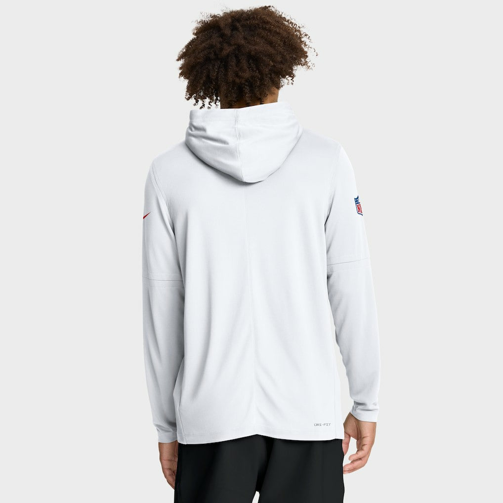 Kansas City Chiefs Sideline Pure Fury Performance Long Sleeve Hoodie T-Shirt | NFL New
