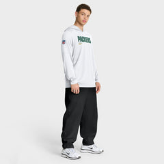Green Bay Packers Sideline Pure Fury Performance Long Sleeve Hoodie T-Shirt | NFL New