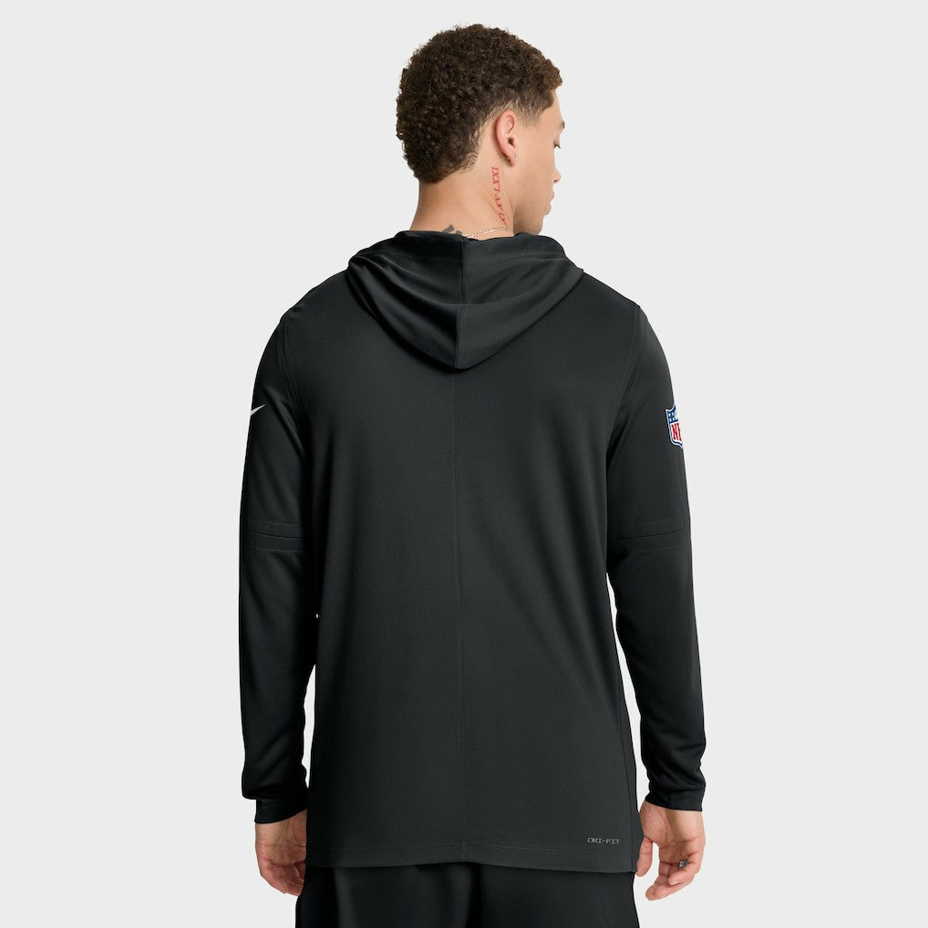 Philadelphia Eagles Sideline Pure Fury Performance Long Sleeve Hoodie T-Shirt | NFL Hot