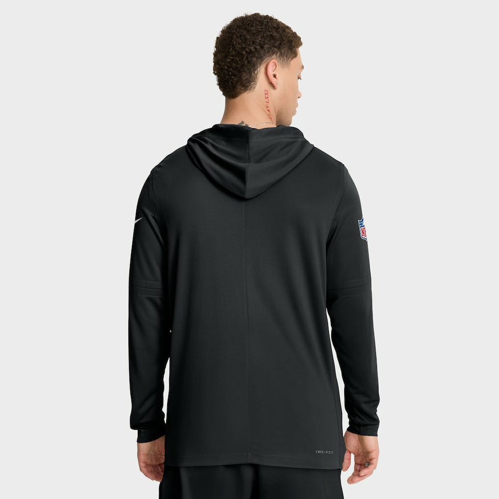 Philadelphia Eagles Sideline Pure Fury Performance Long Sleeve Hoodie T-Shirt | NFL Hot