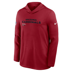 Arizona Cardinals Sideline Pure Fury Performance Long Sleeve Hoodie T-Shirt | NFL Online