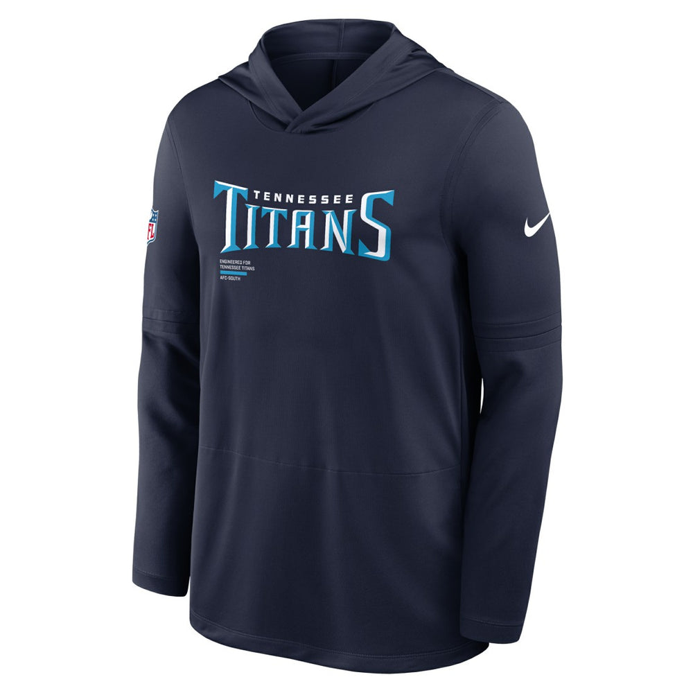 Tennessee Titans Sideline Pure Fury Performance Long Sleeve Hoodie T-Shirt | NFL Hot