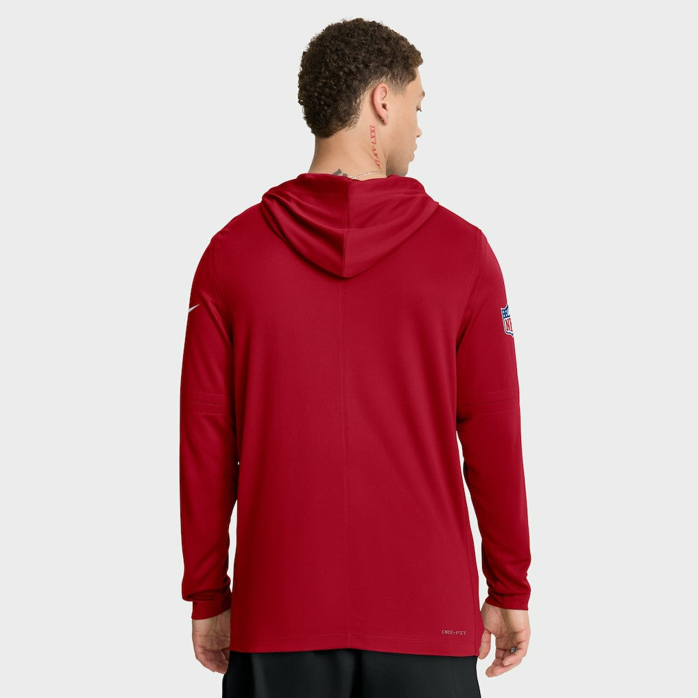 San Francisco 49ers Sideline Pure Fury Performance Long Sleeve Hoodie T-Shirt | NFL On sale