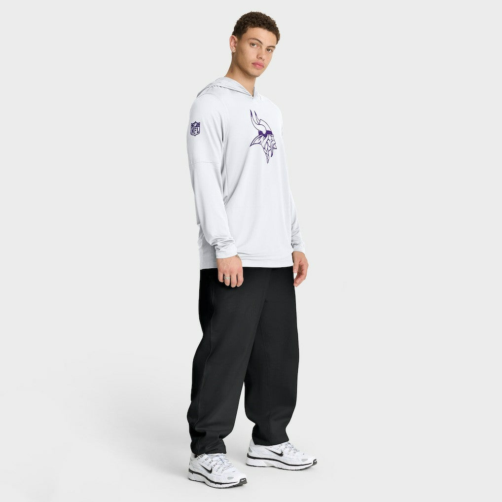 Minnesota Vikings Sideline Option Read Dri-FIT Long Sleeve Hoodie T-Shirt  | NFL Online