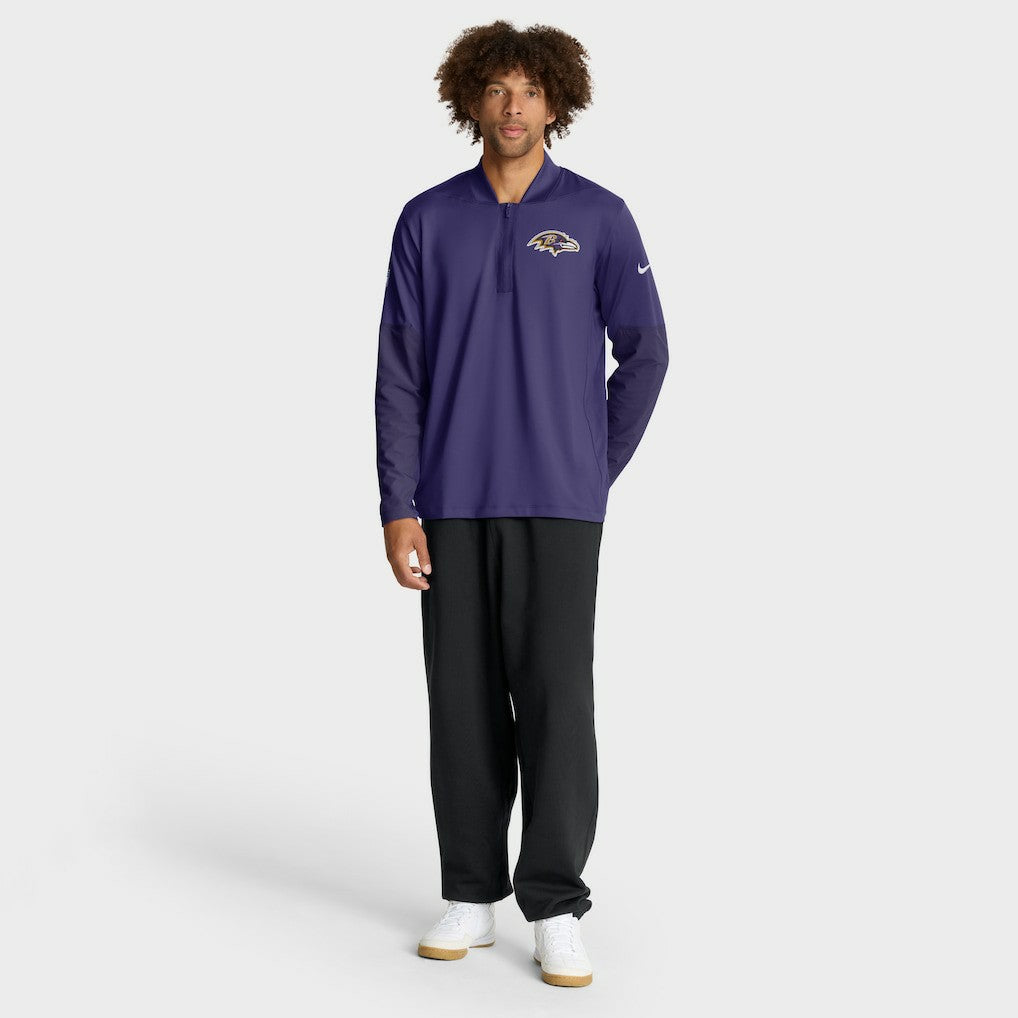 Baltimore Ravens Sideline Dri-FIT Half-Zip Pullover | NFL Sale