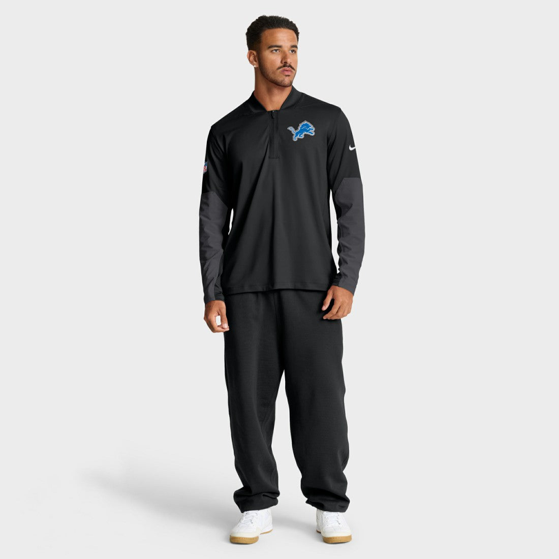 Detroit Lions Sideline Dri-FIT Half-Zip Pullover | NFL Discount