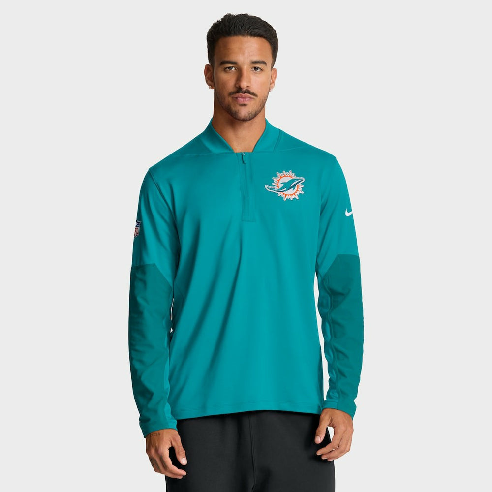 Miami Dolphins Sideline Dri-FIT Half-Zip Pullover | NFL Discount