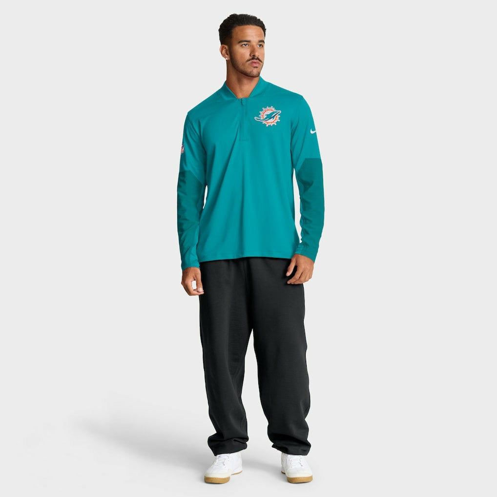 Miami Dolphins Sideline Dri-FIT Half-Zip Pullover | NFL Discount