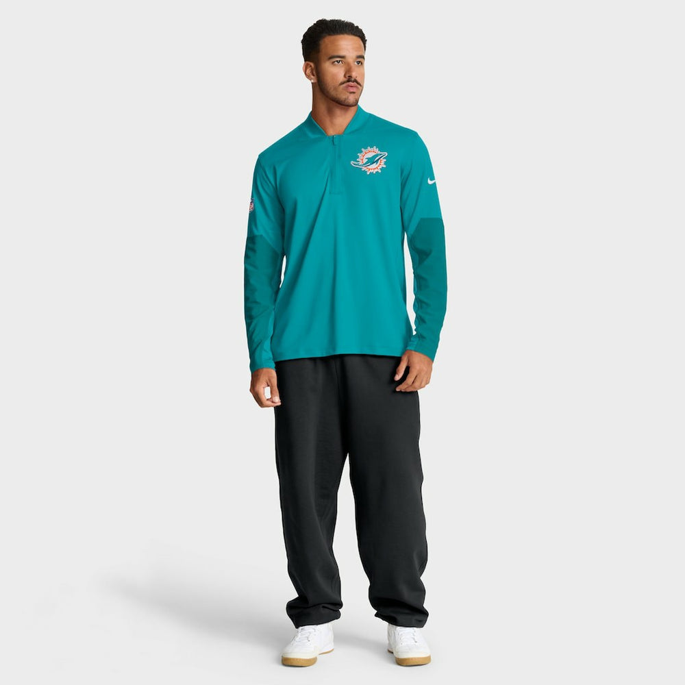 Miami Dolphins Sideline Dri-FIT Half-Zip Pullover | NFL Discount