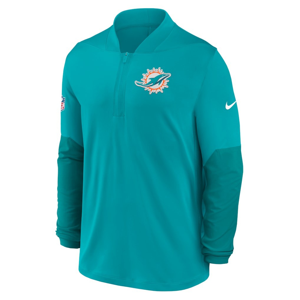 Miami Dolphins Sideline Dri-FIT Half-Zip Pullover | NFL Discount
