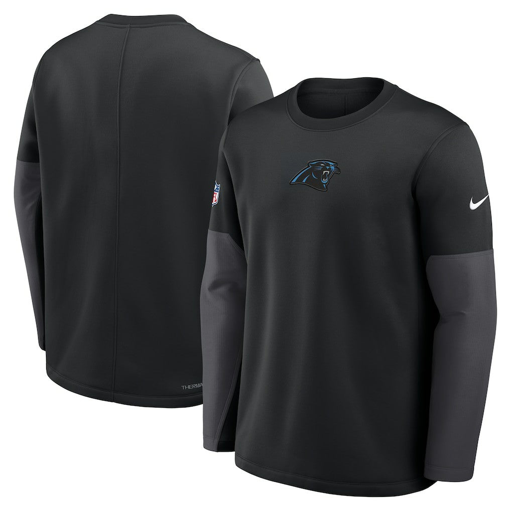 Carolina Panthers Sideline Coach Therma-FIT Long Sleeve T-Shirt | NFL Sale