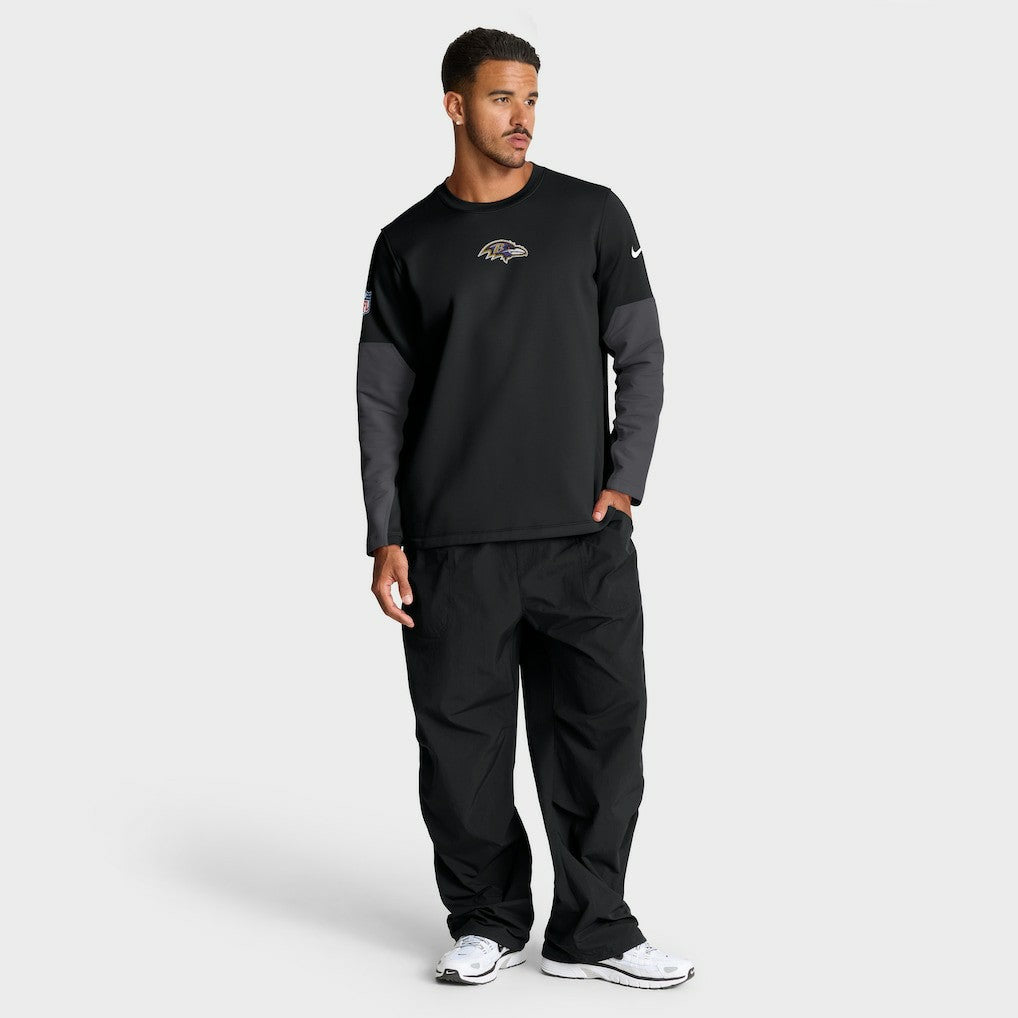 Baltimore Ravens Sideline Coach Therma-FIT Long Sleeve T-Shirt | NFL Discount