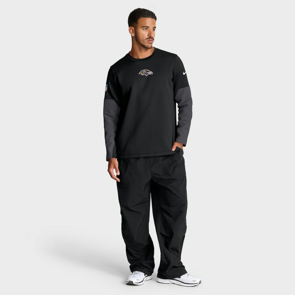 Baltimore Ravens Sideline Coach Therma-FIT Long Sleeve T-Shirt | NFL Discount