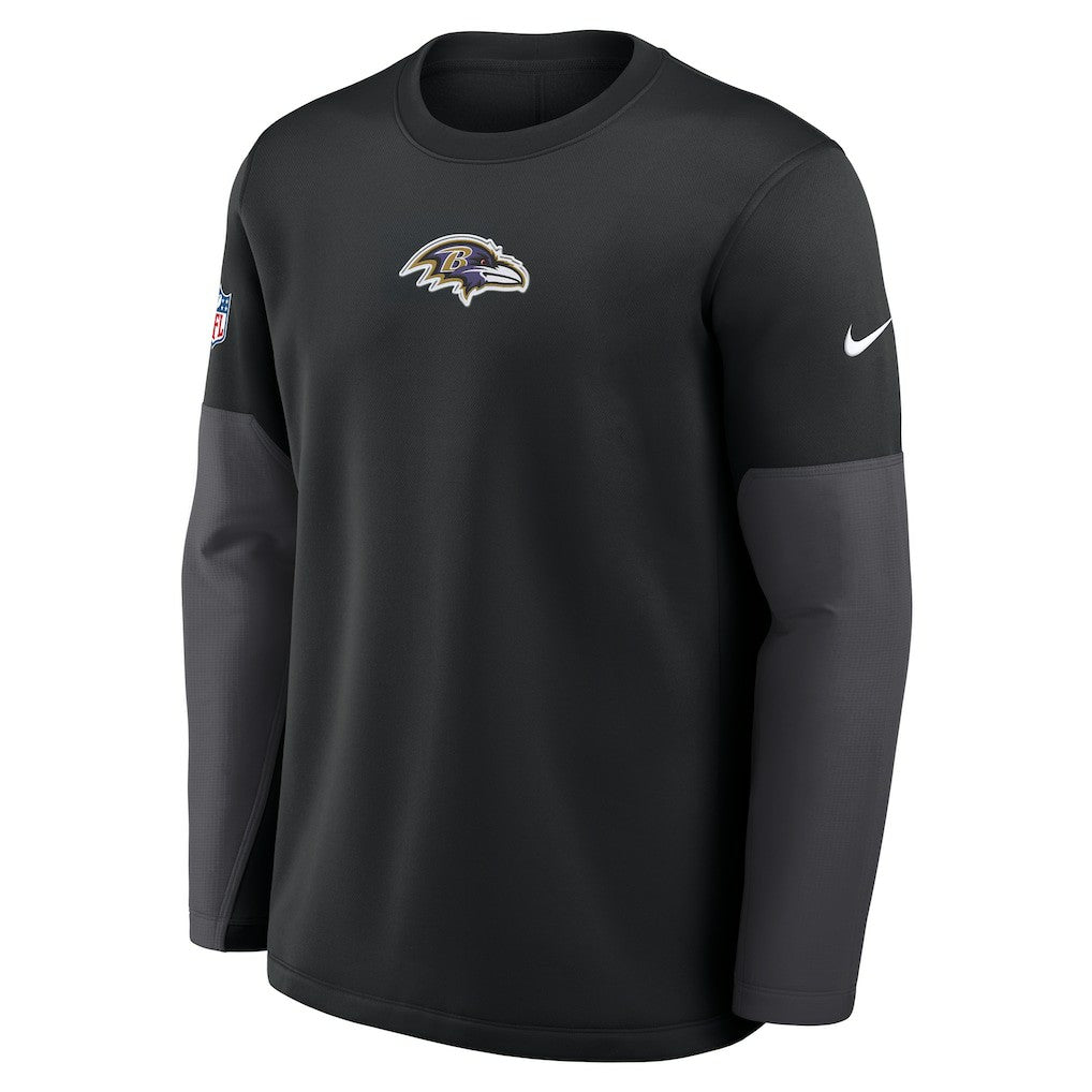 Baltimore Ravens Sideline Coach Therma-FIT Long Sleeve T-Shirt | NFL Discount