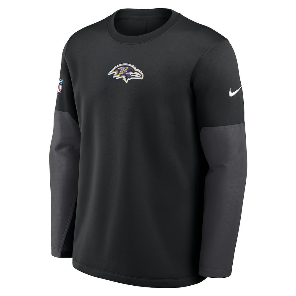 Baltimore Ravens Sideline Coach Therma-FIT Long Sleeve T-Shirt | NFL Discount