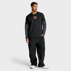 Cincinnati Bengals Sideline Coach Therma-FIT Long Sleeve T-Shirt | NFL Discount