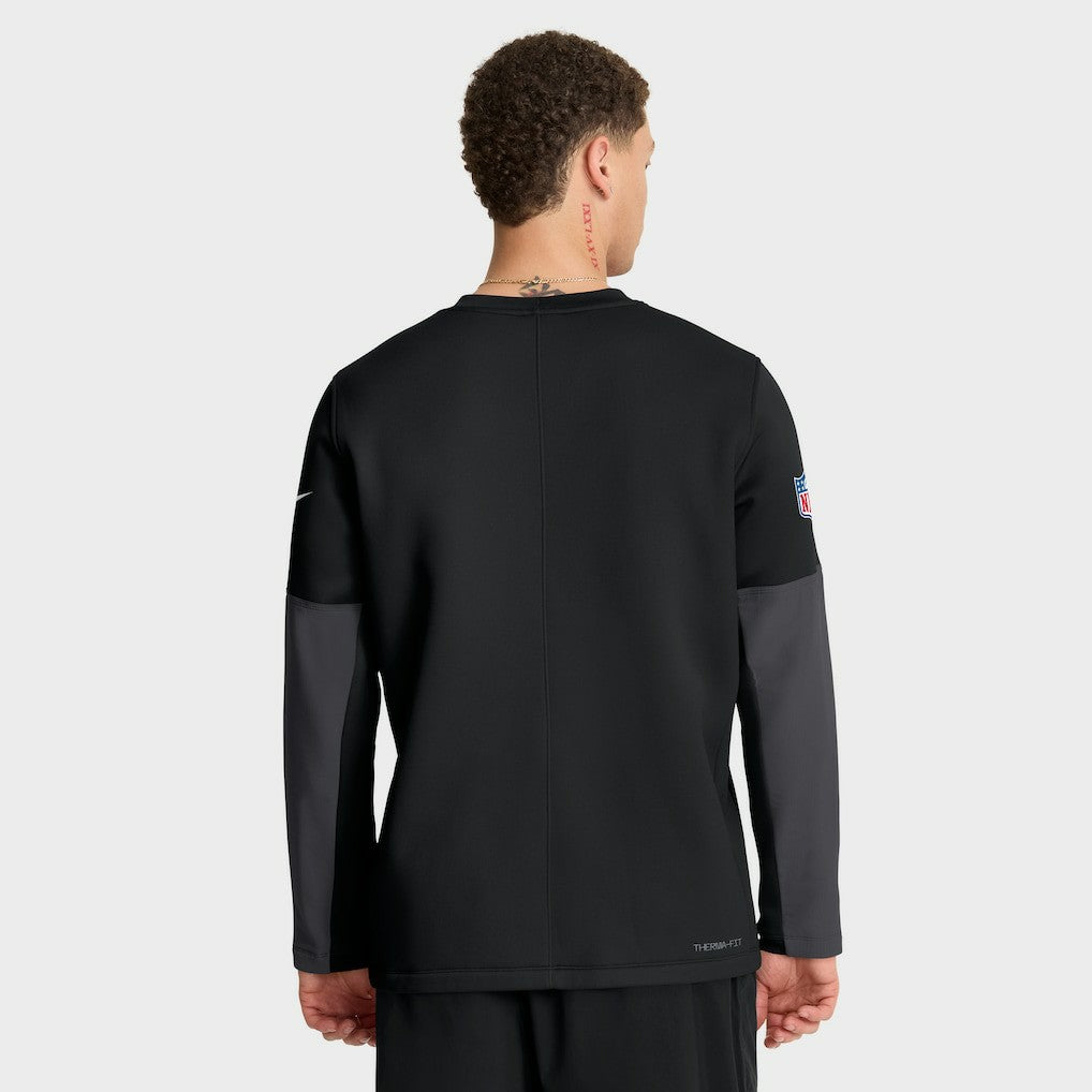 Las Vegas Raiders Sideline Coach Therma-FIT Long Sleeve T-Shirt | NFL New