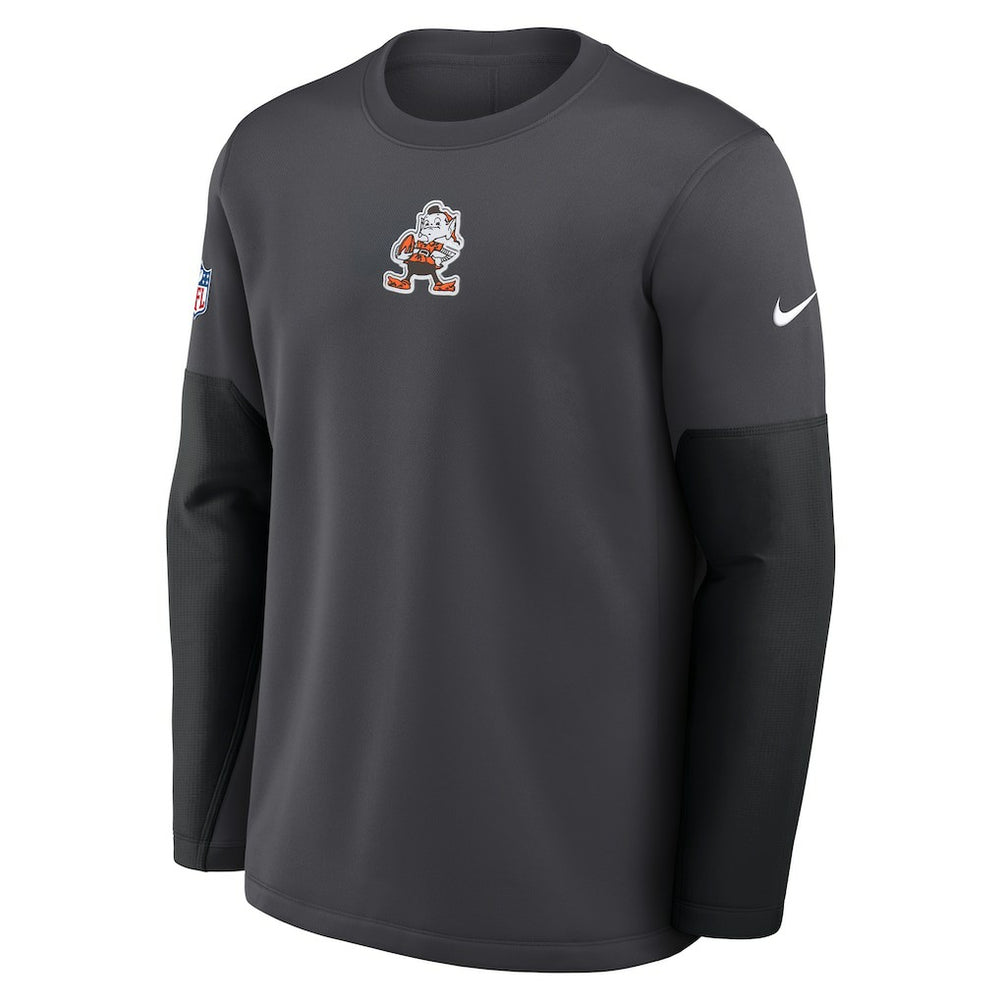 Cleveland Browns Sideline Coach Therma-FIT Long Sleeve T-Shirt | NFL New