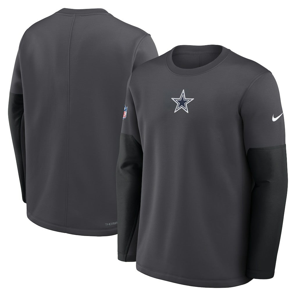 Dallas Cowboys Sideline Coach Therma-FIT Long Sleeve T-Shirt | NFL Discount