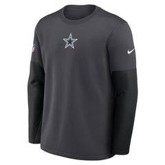 Dallas Cowboys Sideline Coach Therma-FIT Long Sleeve T-Shirt | NFL Discount