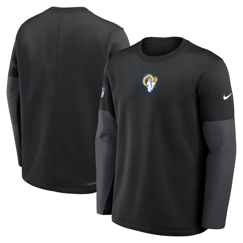 Los Angeles Rams Sideline Coach Therma-FIT Long Sleeve T-Shirt | NFL Outlet