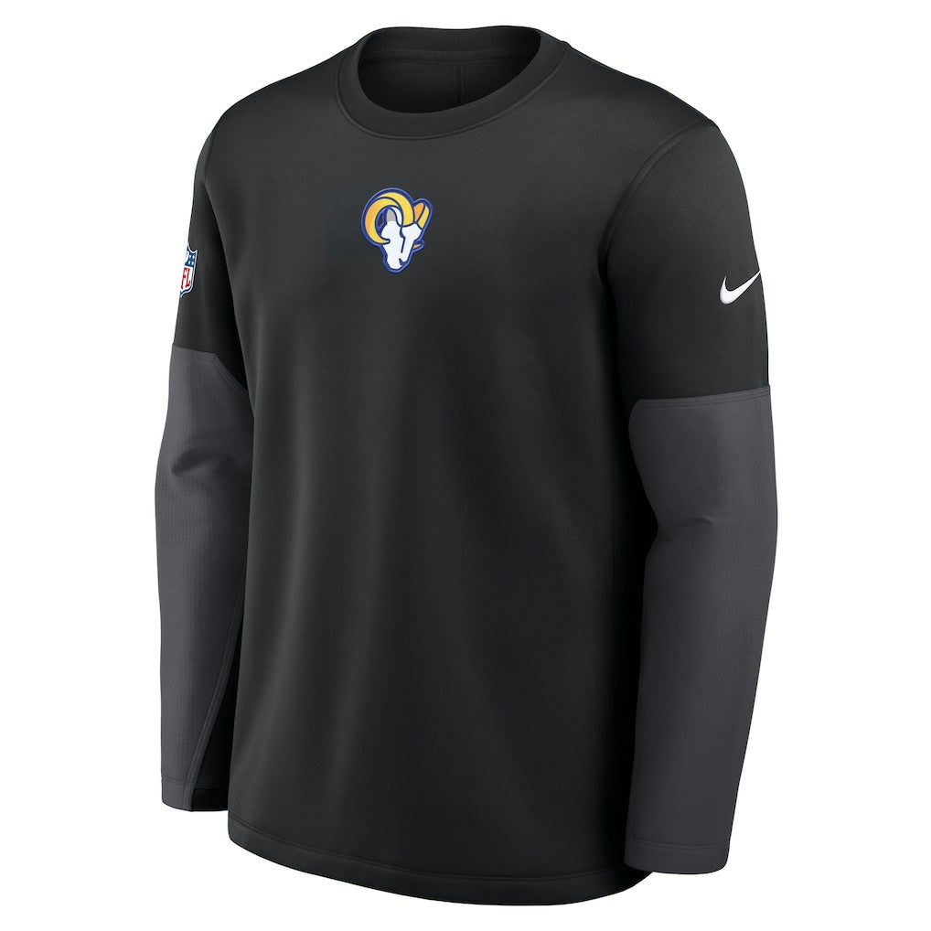 Los Angeles Rams Sideline Coach Therma-FIT Long Sleeve T-Shirt | NFL Outlet