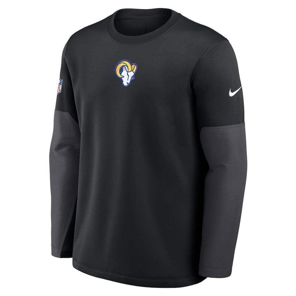 Los Angeles Rams Sideline Coach Therma-FIT Long Sleeve T-Shirt | NFL Outlet