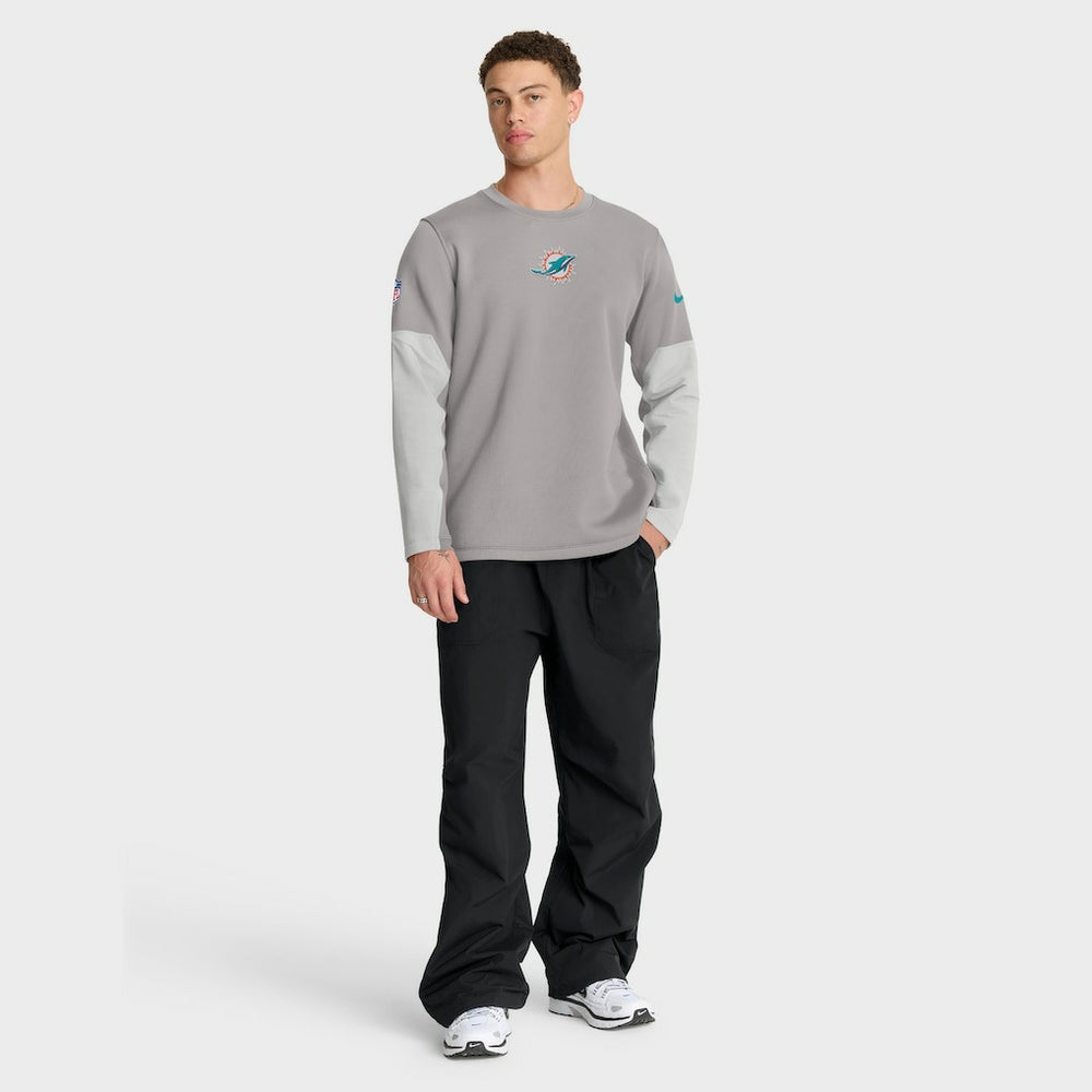 Miami Dolphins Sideline Coach Therma-FIT Long Sleeve T-Shirt | NFL Hot