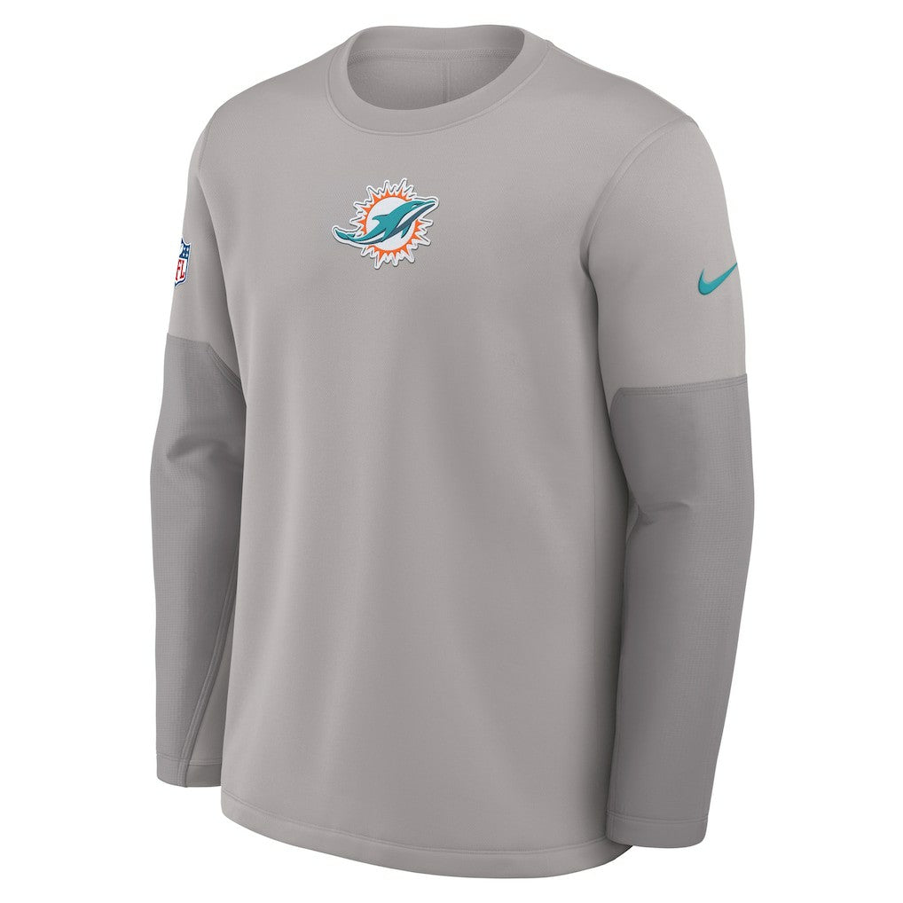 Miami Dolphins Sideline Coach Therma-FIT Long Sleeve T-Shirt | NFL Hot