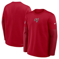 Tampa Bay Buccaneers Sideline Coach Therma-FIT Long Sleeve T-Shirt | NFL Outlet
