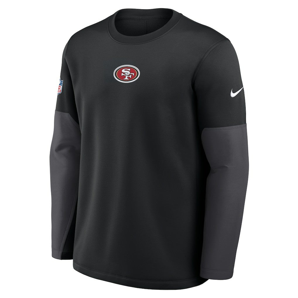 San Francisco 49ers Sideline Coach Therma-FIT Long Sleeve T-Shirt | NFL Discount