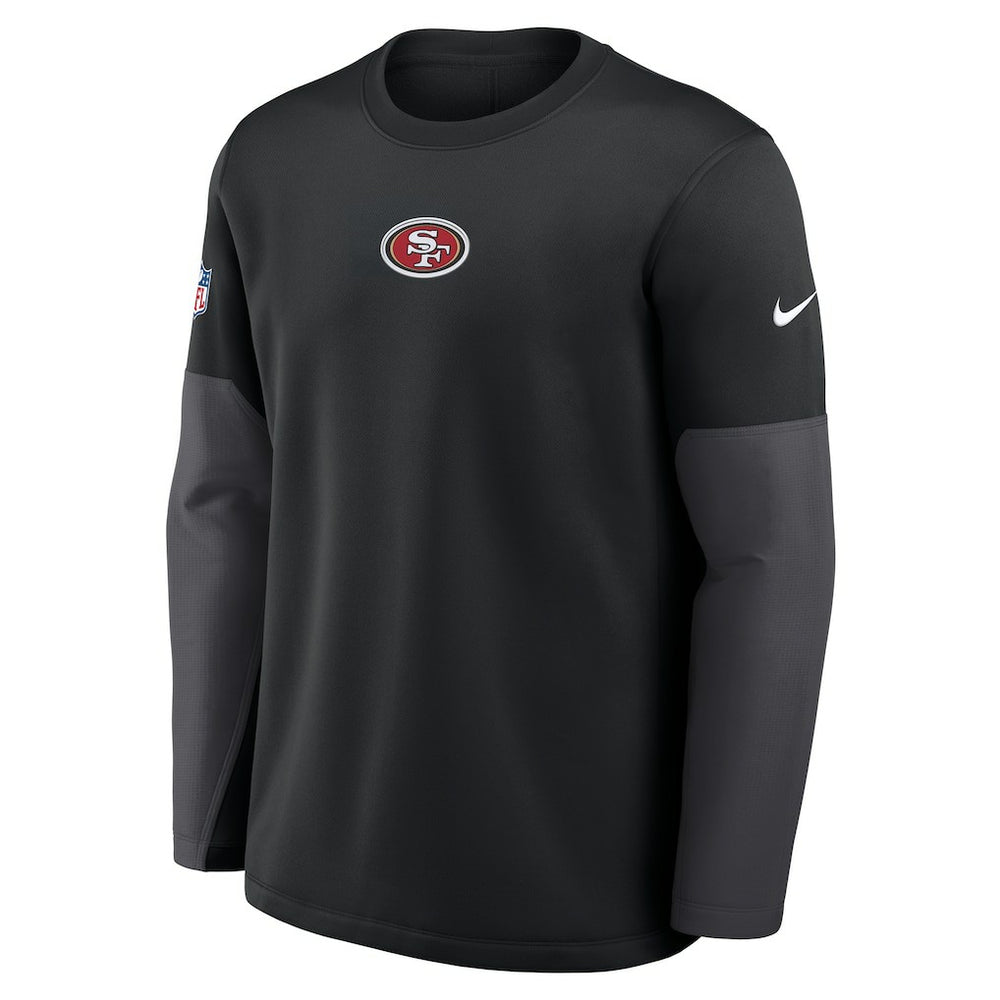 San Francisco 49ers Sideline Coach Therma-FIT Long Sleeve T-Shirt | NFL Discount