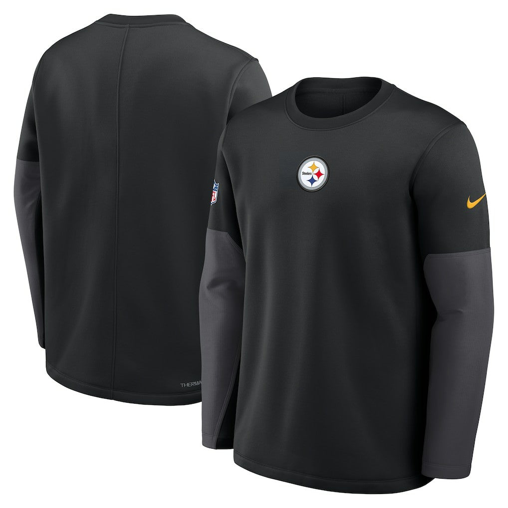 Pittsburgh Steelers Sideline Coach Therma-FIT Long Sleeve T-Shirt | NFL Hot