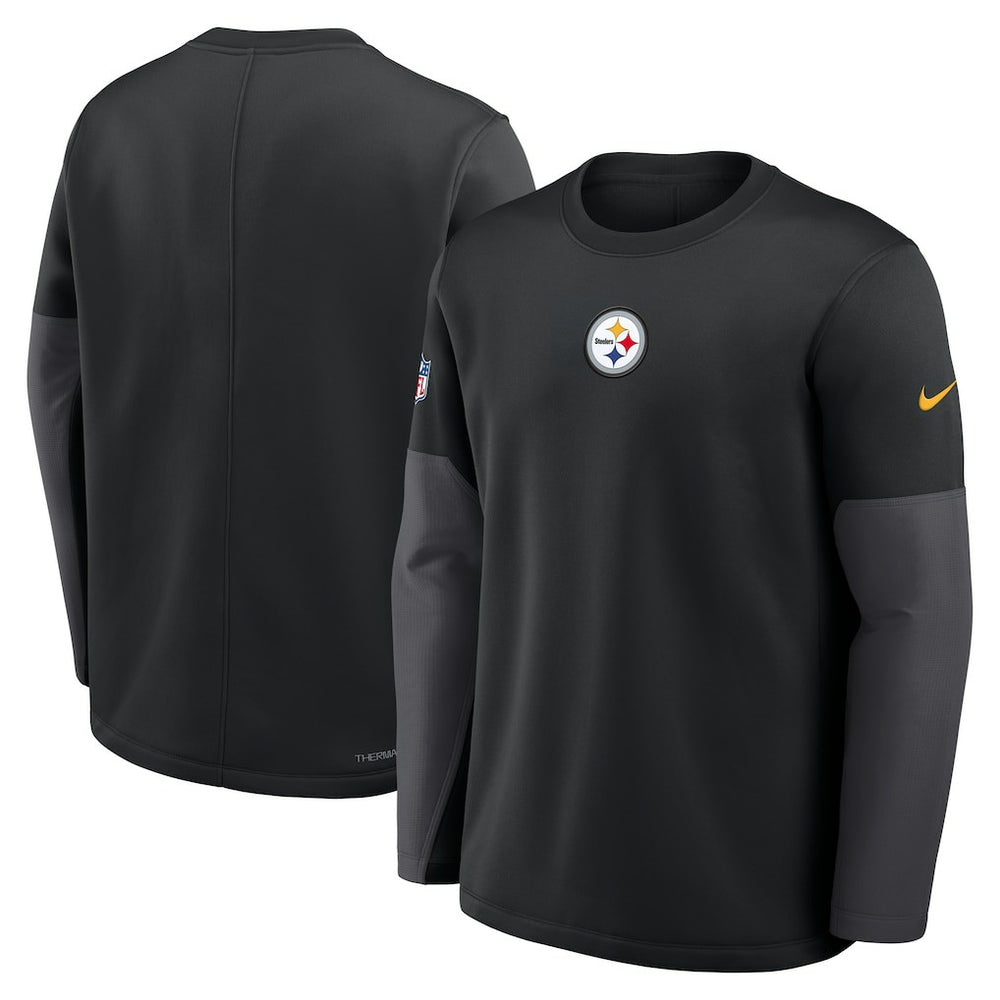 Pittsburgh Steelers Sideline Coach Therma-FIT Long Sleeve T-Shirt | NFL Hot
