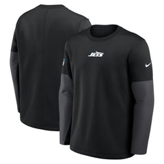 New York Jets Sideline Coach Therma-FIT Long Sleeve T-Shirt | NFL Outlet