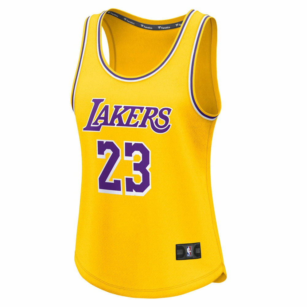 Gold LeBron James Los Angeles Lakers Women's Fast Break Player Jersey | NBA