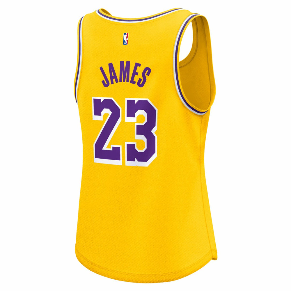 Gold LeBron James Los Angeles Lakers Women's Fast Break Player Jersey | NBA